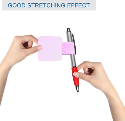 Pen Loop,Adhesive Pen Holder for Notebook with Metal Pen Clips,12 Pcs Adhesive Pencil Pen Holder Elastic Loop PU Leather Pen Holder for Journals,Calendars (8 Colors) in Saudi Arabia
