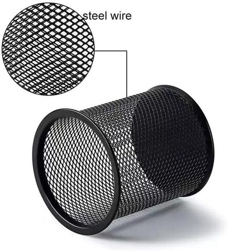 Pen Holder Mesh Pencil Holder for Desk Office Pen Organizer- Medium Sized Metal Pen Cup Pencil Cup, 4 Pack + 2 Pack Bonus, 6 Pack in Kuwait