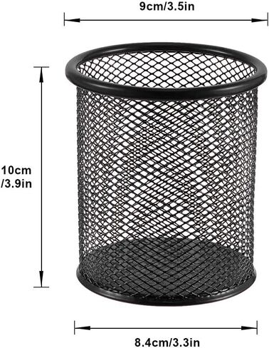 Pen Holder Mesh Pencil Holder for Desk Office Pen Organizer- Medium Sized Metal Pen Cup Pencil Cup, 4 Pack + 2 Pack Bonus, 6 Pack in Saudi Arabia