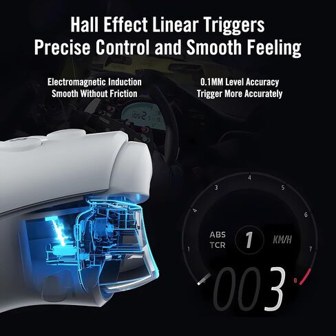 FLYDIGI Direwolf 2 PC Game Controller Hall Effect Joystick & Trigger Macros & Turbo Quick Setting Dual Vibration 800mAh Multi-Platform Controller for PC/NS/TV/Laptop/Android/IOS/Mobile Native in Kuwait