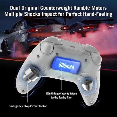 FLYDIGI Direwolf 2 PC Game Controller Hall Effect Joystick & Trigger Macros & Turbo Quick Setting Dual Vibration 800mAh Multi-Platform Controller for PC/NS/TV/Laptop/Android/IOS/Mobile Native in Kuwait