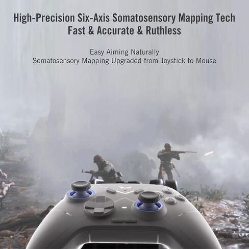 FLYDIGI Direwolf 2 PC Game Controller Hall Effect Joystick & Trigger Macros & Turbo Quick Setting Dual Vibration 800mAh Multi-Platform Controller for PC/NS/TV/Laptop/Android/IOS/Mobile Native in Kuwait