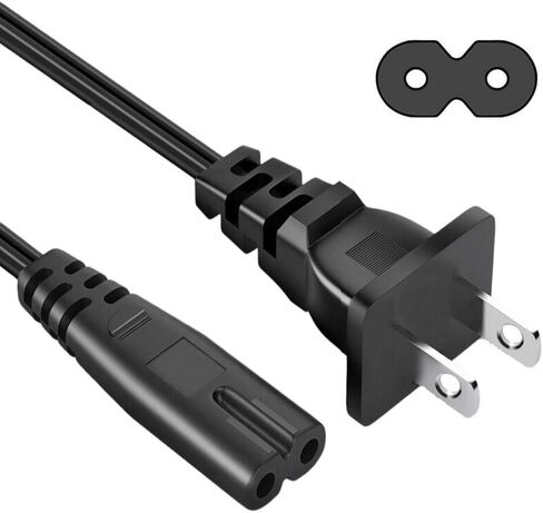 سلك كابل طاقة بديل لجهاز Sony PS4 PS3 PS2 Playstation 4 Slim، Xbox One S / X Game Console، 6 أقدام Pixma HP Printers Supply Plug Power Cord in Kuwait