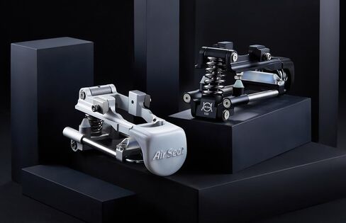 Air Seat Full-Floating Bicycle Saddle Suspension System for Road Cycling & Hybrid/Comfort Biking, Absorb Shocks Enhance Comfort for Cyclists - 80KG Silver in Saudi Arabia