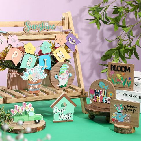 20 Pcs Back to School Theme Tiered Tray Decoration Schoolbag School Bus Wood Sign Tray Decor Pencil Books Wood Tabletop Tiered Tray for Classroom Tutor Party Gift Supplies in Saudi Arabia