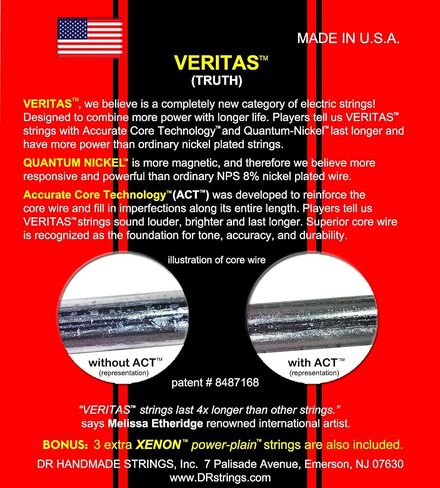 DR Strings VERITAS Electric Guitar Strings (VTE-10/52) in Saudi Arabia