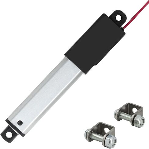 2 Inch 2" Stroke DC 12V Micro Linear Actuator 1.44lbs/6.4N Speed 6"/sec with Mounting Brackets,for Robotics, Home Automation in Saudi Arabia