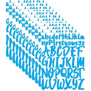 12 Sheets Alphabet Stickers, 12 Colors Self Adhesive Vinyl Letter Stickers Aesthetic, Waterproof Letter Sticker for Water Bottles, Door, Car, Scrapbooking, Poster, Cup in Kuwait