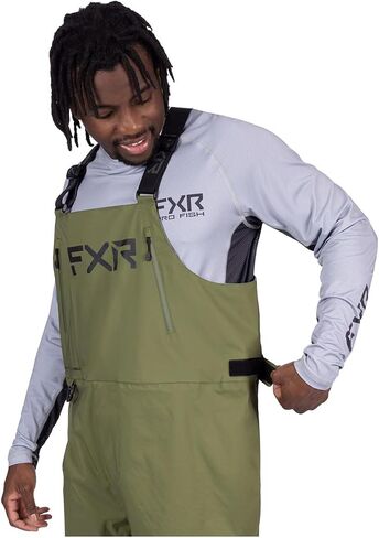 FXR Men's Adventure Lite Tri-Laminate Bib Pant 2025 (Black - Small) in Saudi Arabia