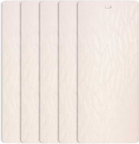 DALIX Orleans Off White Vertical Blind Design Slats Sliding Door 82.5 Qty 5 Pack in Saudi Arabia