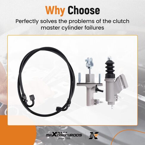 MaxPeedingRods Clutch Master & Slave Cylinder Line Assembly Kit Ktd-Clk-Kms لـ Acura RSX 2002-2006 ، لـ Acura TSX CL 2004-2008 ، لـ Honda Civic SI (EP3)/ SI (FG2 FA5)/ SI 2002-2015 in Saudi Arabia