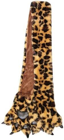 Furry Plush Faux Fur Animal Scarf w Paws and Claws - Choose from 8 Designs! in Saudi Arabia