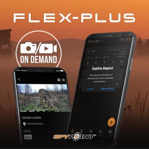 SPYPOINT Flex-Plus Cellular Trail Camera, 36MP Photos and 1080p Videos w/Sound, Double The Battery Capacity, GPS-Enabled, Dual-SIM LTE Connectivity, 100' Flash & Detection Range, 4 Capture Modes in Kuwait