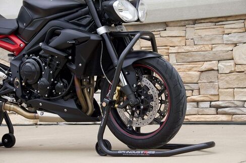 GP Pro Series - Gloss Black Universal Universal الأمامي والخلفي مجموعة الدراجات النارية Paddock Paddock مصاعد ل Kawasaki Suzuki Honda Yamaha BMW Ducati Triumph Sport and Sport Touring Bikes in Saudi Arabia