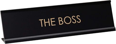 Head Honcho - Black Desk Sign Name Plate for Boss in Saudi Arabia