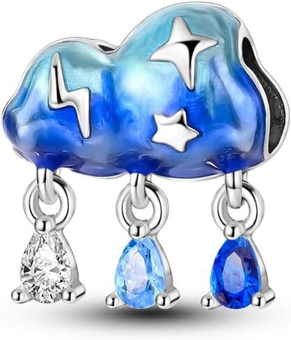 Hapour Tulip Dangle Charm Bracelet Charm, Pendants Beads Charms for Necklaces Women Girls Jewelry Gift, Made of Sterling Silver, Cubic Zirconia & Enamel in Kuwait