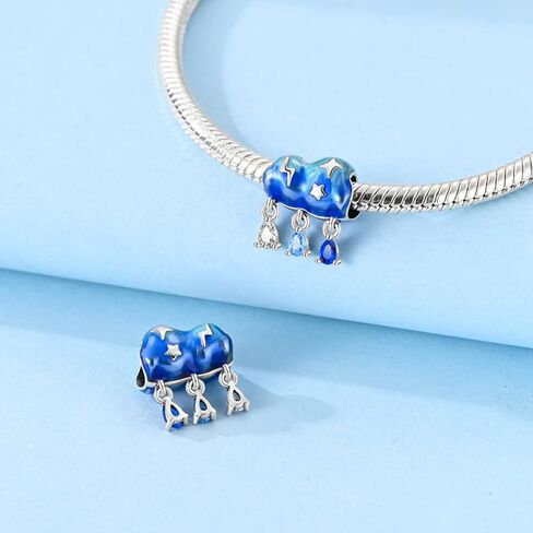 Hapour Tulip Dangle Charm Bracelet Charm, Pendants Beads Charms for Necklaces Women Girls Jewelry Gift, Made of Sterling Silver, Cubic Zirconia & Enamel in Kuwait