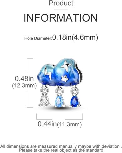 Hapour Tulip Dangle Charm Bracelet Charm, Pendants Beads Charms for Necklaces Women Girls Jewelry Gift, Made of Sterling Silver, Cubic Zirconia & Enamel in Kuwait