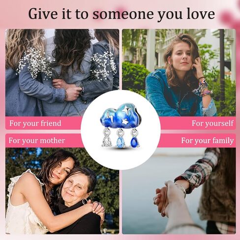 Hapour Tulip Dangle Charm Bracelet Charm, Pendants Beads Charms for Necklaces Women Girls Jewelry Gift, Made of Sterling Silver, Cubic Zirconia & Enamel in Kuwait