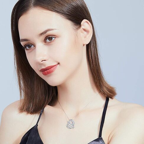 Blue Butterfly Necklace for Women Girls 925 Sterling Silver Butterfly Moonstone Necklace Teardrop Pendant Jewelry Gifts for Butterfly Lovers in Saudi Arabia