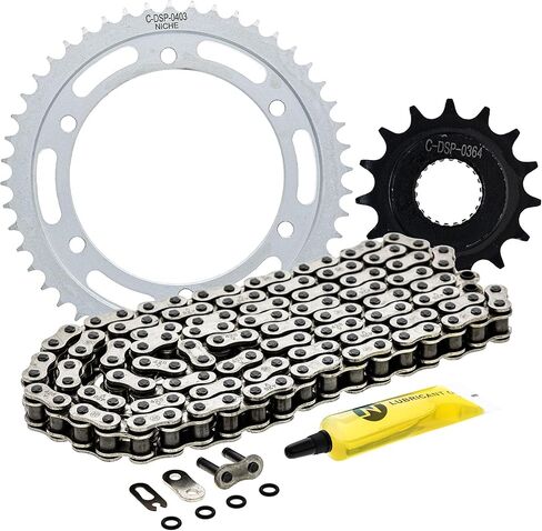 NICHE Drive Sprocket Chain Combo for Yamaha XT250 Front 15 Rear 48 Tooth 428 O-Ring 128 Links in Kuwait