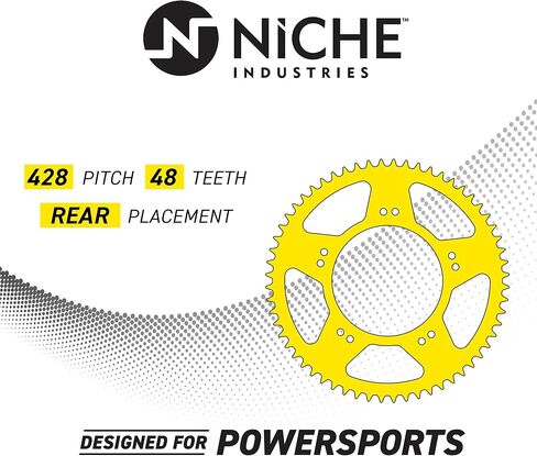 NICHE Drive Sprocket Chain Combo for Yamaha XT250 Front 15 Rear 48 Tooth 428 O-Ring 128 Links in Kuwait