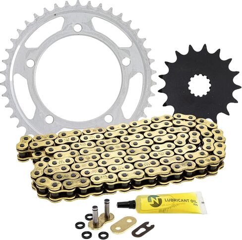 NICHE Drive Sprocket Chain Combo for Suzuki Vstrom 1000 Front 17 Rear 42 Tooth 525 Standard 118 Links in Kuwait