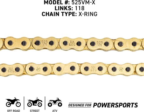 NICHE Drive Sprocket Chain Combo for Suzuki Vstrom 1000 Front 17 Rear 42 Tooth 525 Standard 118 Links in Kuwait