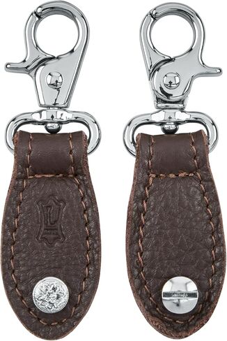 Levy's Leathers Handbag Guitar Strap Adapter Set; Black Leather with Chrome Hardware (TPCS03-BLK) in Saudi Arabia