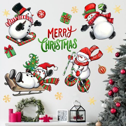 Mfault Merry Christmas Tree ملصقات الحائط، الوردي الأخضر عيد الميلاد الكلب القط مخلب طباعة الزينة غرفة النوم الفن، كرة عيد الميلاد السنة الجديدة 2025 عطلة المنزل ديكور المطبخ الحيوانات الأليفة محبي الهدايا in Kuwait