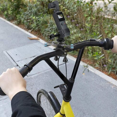 Plastic Black Stand Bike Fixed Bracket Expansion Kit Accessory for Handheld Ballhead Camera Expand More Accessories Sturdy and Suitable for Motorcycles and in Saudi Arabia
