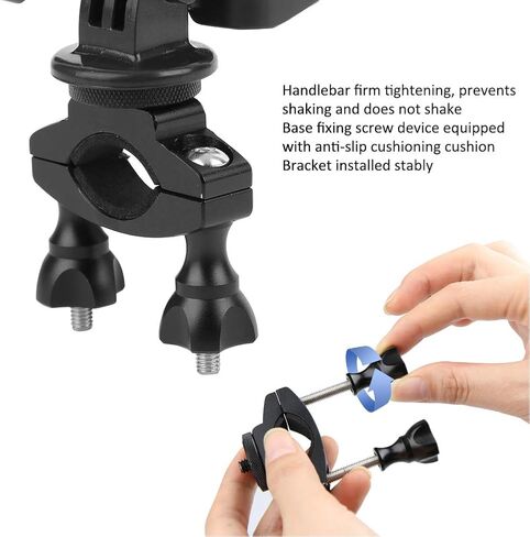 Plastic Black Stand Bike Fixed Bracket Expansion Kit Accessory for Handheld Ballhead Camera Expand More Accessories Sturdy and Suitable for Motorcycles and in Saudi Arabia