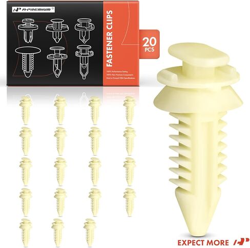 A -Premium 50PCS DOOR PANE CLIPS Retainers 155455202 متوافق مع CHEVROLET & GMC GM TRACK SUV - Silverado ، Suburban ، Sierra ، (C/K Class) 1500 2500 ، K10 ، C1500 Suburban in Kuwait