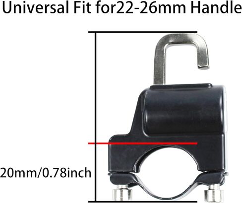 2PCS Motorcycle Helmet Lock, Heavy-Duty Anti-Theft Security Cable Lock, Universal Fit for 22-26mm Handlebars, Tamper-Resistant for Motorbike, Scooter, Street Bike in Saudi Arabia