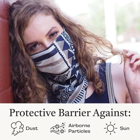 Scarf Mask – Adjustable Fashion Mask Neck Gaiter – Made of Polyester, Balaclava Mask for Women – Bandana in Saudi Arabia