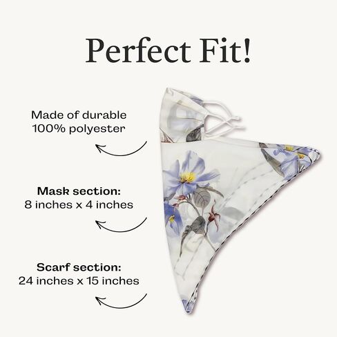 Scarf Mask – Adjustable Fashion Mask Neck Gaiter – Made of Polyester, Balaclava Mask for Women – Bandana in Saudi Arabia