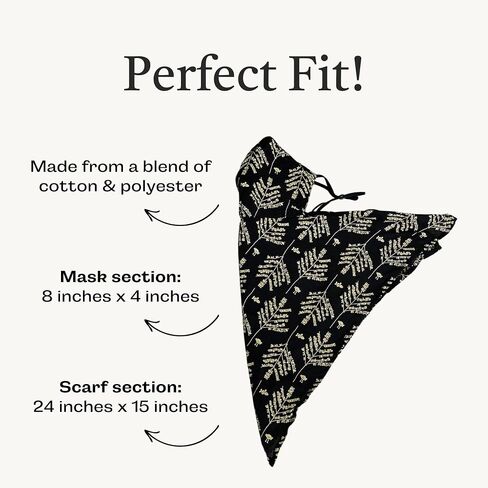 Scarf Mask – Adjustable Fashion Mask Neck Gaiter – Made of Polyester, Balaclava Mask for Women – Bandana in Saudi Arabia