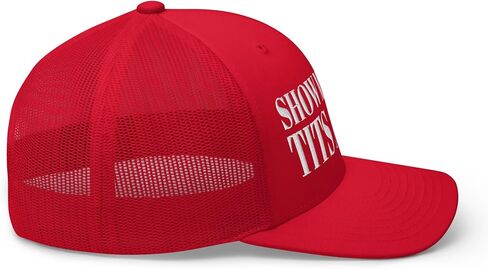 NX Show Me Your Tits Again Trucker Hat Embroidered Curved Bill Mid Crown Adjustable Cap in Saudi Arabia