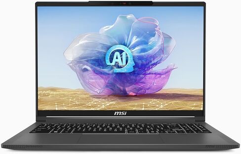 MSI Creator 16 AI Studio Laptop: Intel Ultra 9-185H, 16" UHD+ MiniLED Display, NVIDIA RTX 4080, 32GB DDR5, 1TB NVMe SSD, MicroSD Card Reader, Win 11 Home: Lunar Gray A1VIG-073US in Saudi Arabia