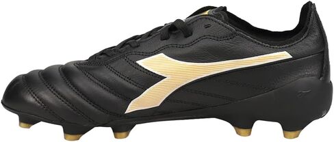 Diadora Brasil Elite 2 Tech ITA LPX Firm Ground Cleats - Premium Quality Leather, Lightweight, Made in Italy Soccer Shoes (Black/White) (Blue/White) in Saudi Arabia