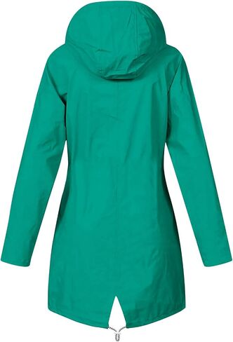 Rain Jacket Women Lightweight Waterproof Hooded Raincoat Plus Size Windbreaker Outdoor Trench Coat Fall Fashion 2025 in Saudi Arabia