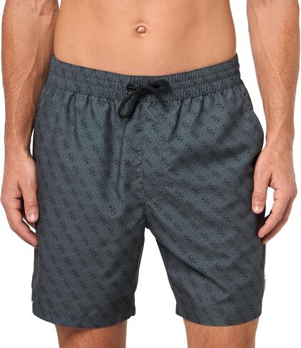 GUESS Men's Swimtrunk Medium Embossed Logo in Saudi Arabia