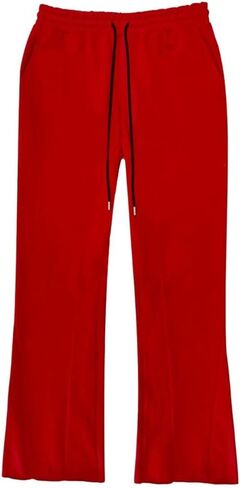 Fate Heavyweight Fleece Flared Sweatpants for Men with Pockets | Wide Leg Warm Streetwear in Saudi Arabia