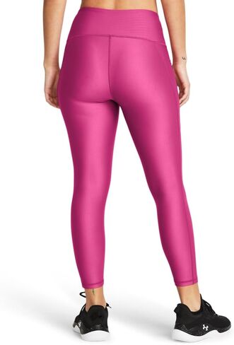 Under Armour Womens HeatGear Armour High Waisted Ankle No-Slip Leggings, (686) Astro Pink / / Black, Large in Saudi Arabia
