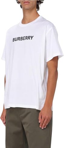 BURBERRY Logo White Cotton T-Shirt in Saudi Arabia