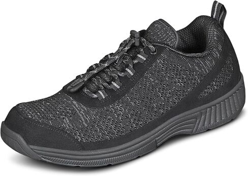 Orthofeet Men's Orthopedic Knit Lava No Tie Sneakers in Saudi Arabia
