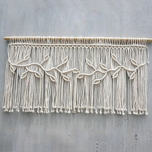 Macrame Valance Stain for Kichen Windows 35.43*23.62inch Farmhouse Boho Stertains for Bedroom Window faLance with tassels faLance faLance for Room Bedroom Kiter Bather Bathroom Bathroom Bather in Saudi Arabia
