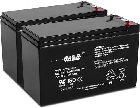 Casil 12V 10Ah Replacement Battery Compatible with APC Smart-UPS SMT1000, SMC1500, SMT1000C, SMT1000US, SU1000, SU1000BX120, SUA1000US, SUA1000 2 Pack in Saudi Arabia