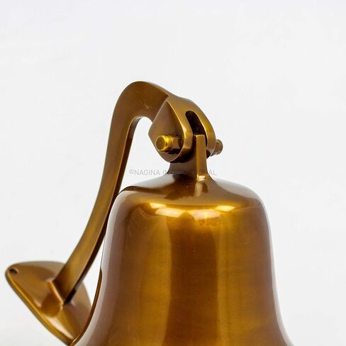 Navy's Nautical Ship's Aluminum Cast Premium Bell | Nursery Decor Gifts | Nagina International … (11 Inches, Red) in Saudi Arabia