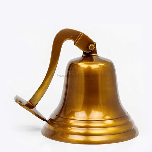 Navy's Nautical Ship's Aluminum Cast Premium Bell | Nursery Decor Gifts | Nagina International … (11 Inches, Red) in Saudi Arabia